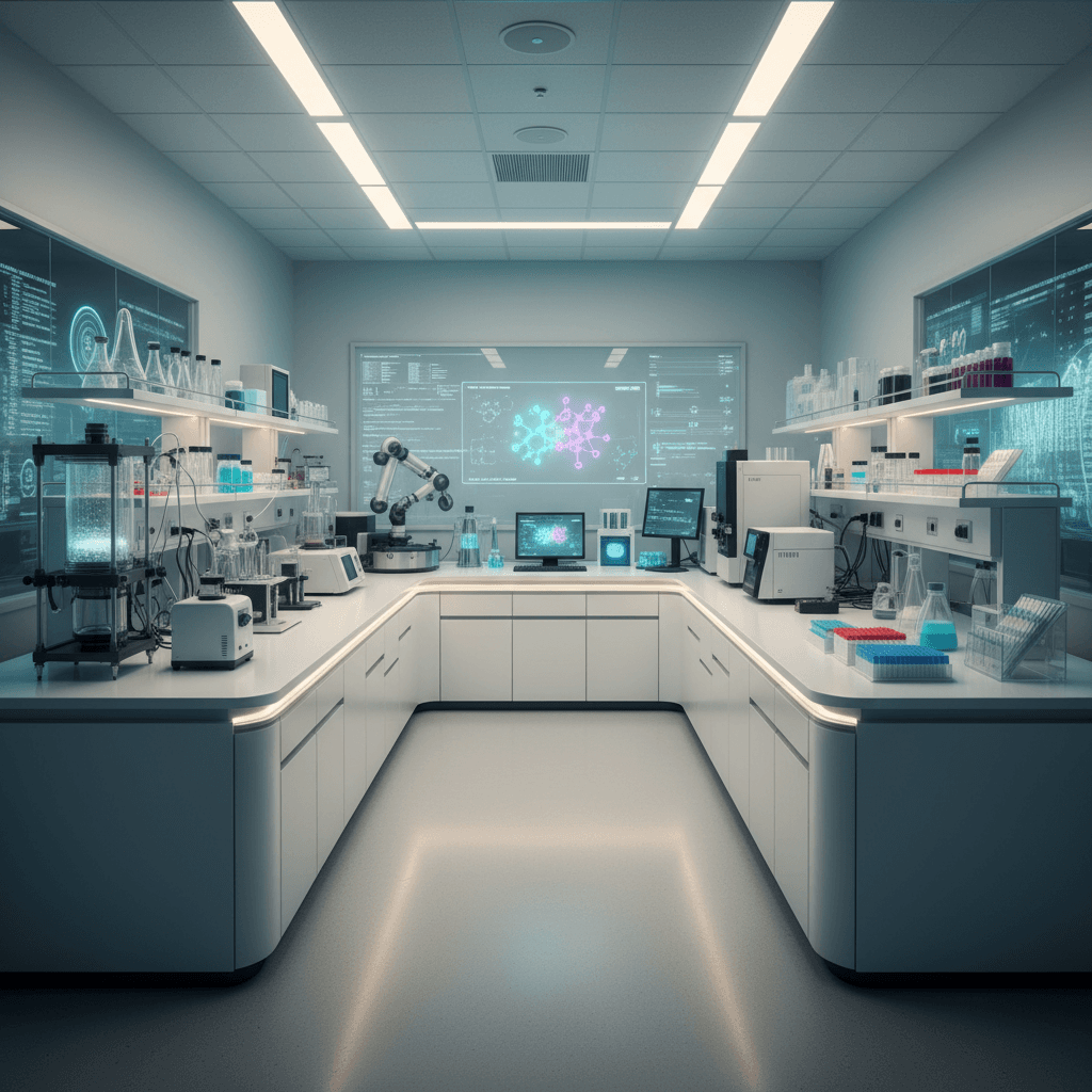 Integrated laboratory setup with customized equipment solutions